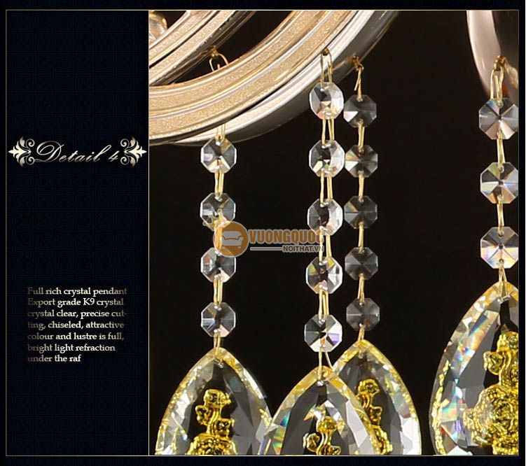 Đèn chùm pha lê nến trang trí nhập khẩu CM226-15